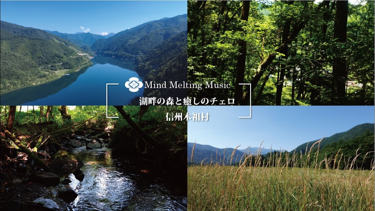 湖畔の森と癒しのチェロ　信州木祖村（自然映像とBGM/心身浄化・癒し/作業用BGM）sound of Healing cello