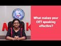 What makes your OET speaking effective? | Medcity International Academy