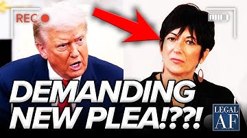 Trump PANICS as GHISLAINE FIRES Lawyer and DEMANDS NEW PLEA?!?!