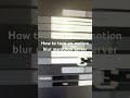 How to turn on motion blur marathon server slam