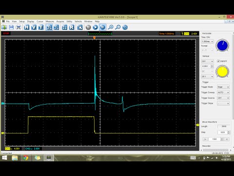 Hantek 1008 Secondary Ignition Waveform