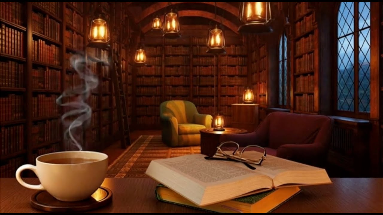 Lantern Glow in a Charming Library: Calm Classical Music for Deep Study