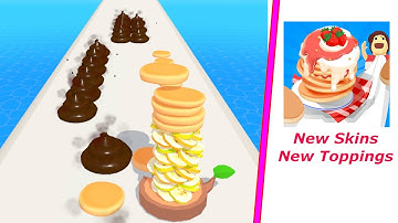 Pancake Run - Gameplay Walkthrough - New Skins, Toppings - Level 276 to 279