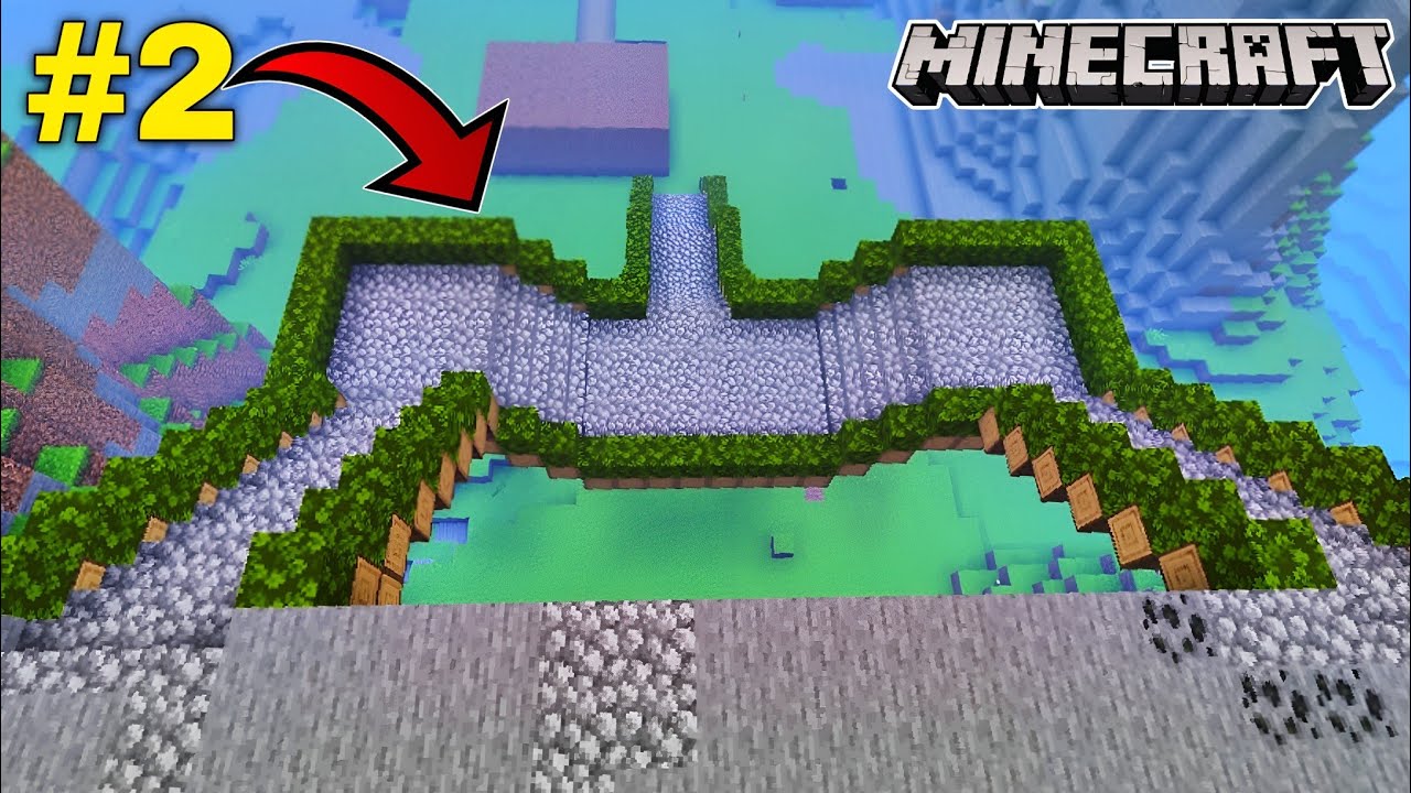 I BUILT CASTLE STAIRS in My Survival World! MINECRAFT #2 