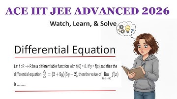 If y = f(x) Satisfies the Differential Equation dy/dx = (5y + 2)(5y - 2) | JEE Advanced Math