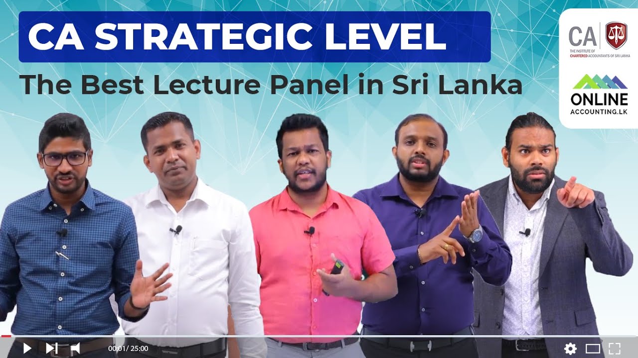 CA Strategic Level | Best Lecture Panel in Sri Lanka | Chartered | Strategic Level