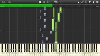 Video thumbnail of "Cave Story - Moonsong - (Daisuke Amaya/Verdegrand) - Synthesia - Piano"