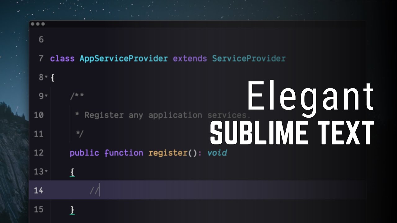Make Your Sublime Text Elegant! - YouTube