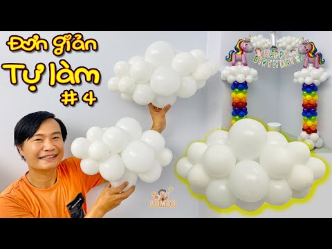 Video Hướng dẫn làm đám mây bằng bong bóng đơn giản -Trang... - youtube