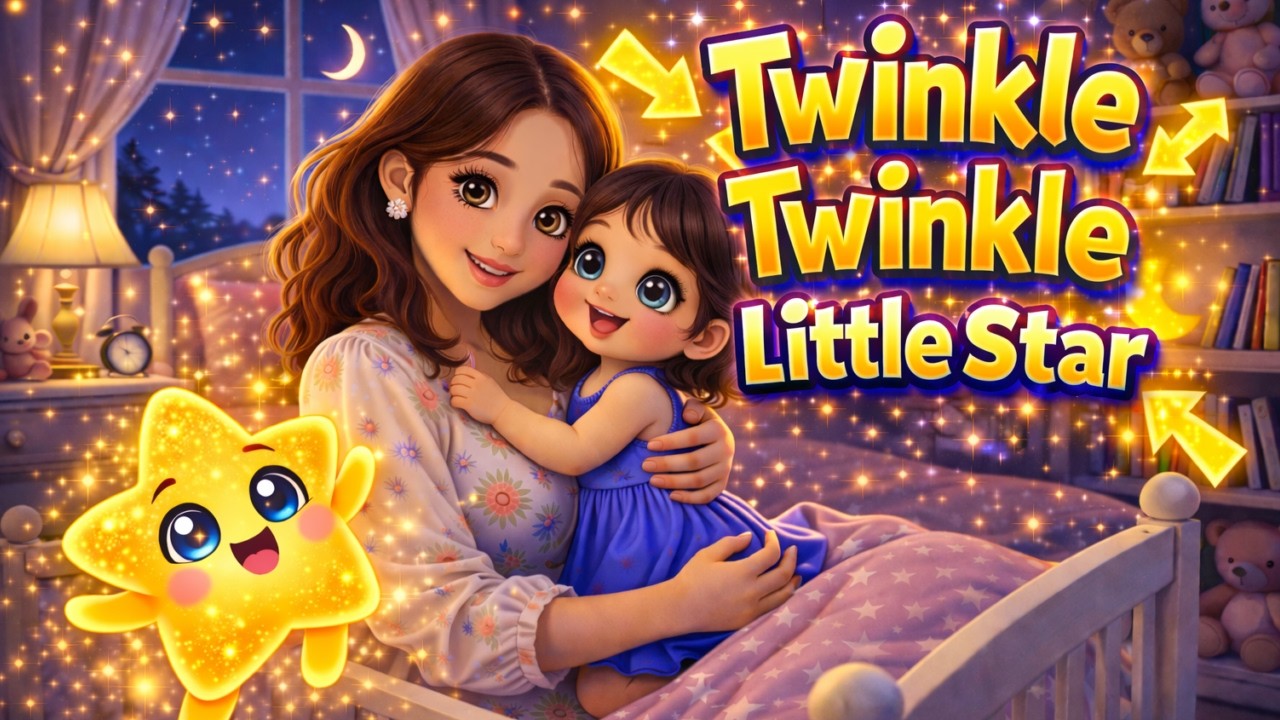 Little Star Song 2026 ⭐ Sweet Bedtime Music for Kids | Calm Nursery Rhyme