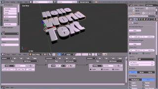 Blender Tutorial Display 'Hello World' in the Game Engine Experimenting with Static and Dynamic Text