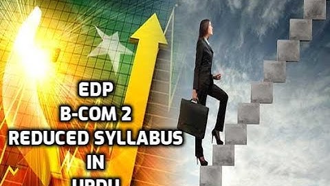 Economic Development of Pakistan, B-COM 2, Reduced Syllabus in URDU