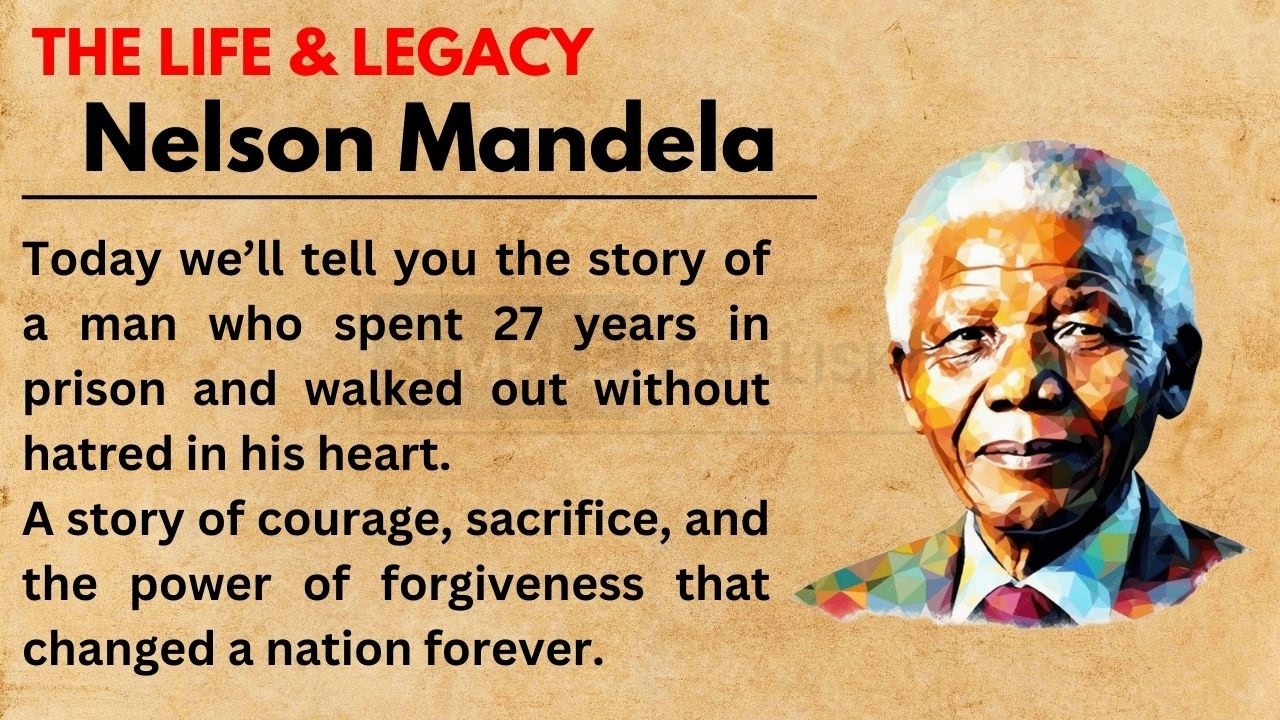 The Life Story of Nelson Mandela | Learn English Through Story | Listening Practice