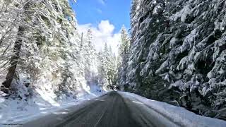 Scenic Wintery Drive