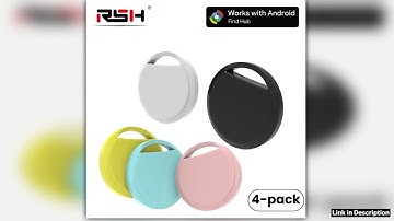 4Pack Bluetooth GPS Tracker for Android Tag Work With Google Find App Key Finder Bike Pets Smart Ta