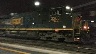 CSXT V719 northbound empty grain train ET44AH/CW44AC/CW40-8 Fayetteville, NC