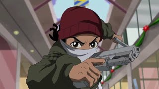 Full [The Boondocks 2005] Riley Having Beef w/Santa Scenes Guide