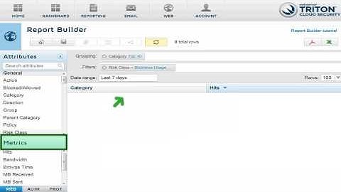 Getting Started with TRITON AP-WEB Cloud Report Builder