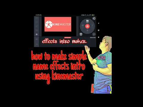How to make simple style effects name intro using kinemaster - YouTube