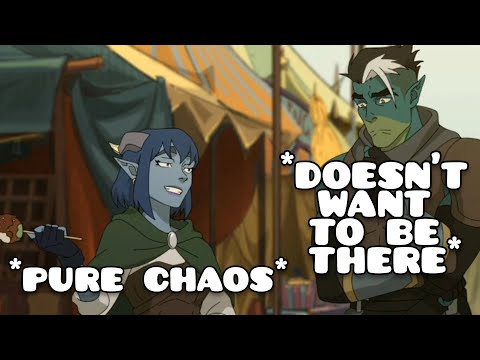 The Mighty Nein but it’s just Jester and Fjord being a CHAOTIC couple for 2 minutes straight