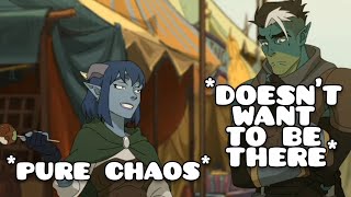 The Mighty Nein but it’s just Jester and Fjord being a CHAOTIC couple for 2 minutes straight