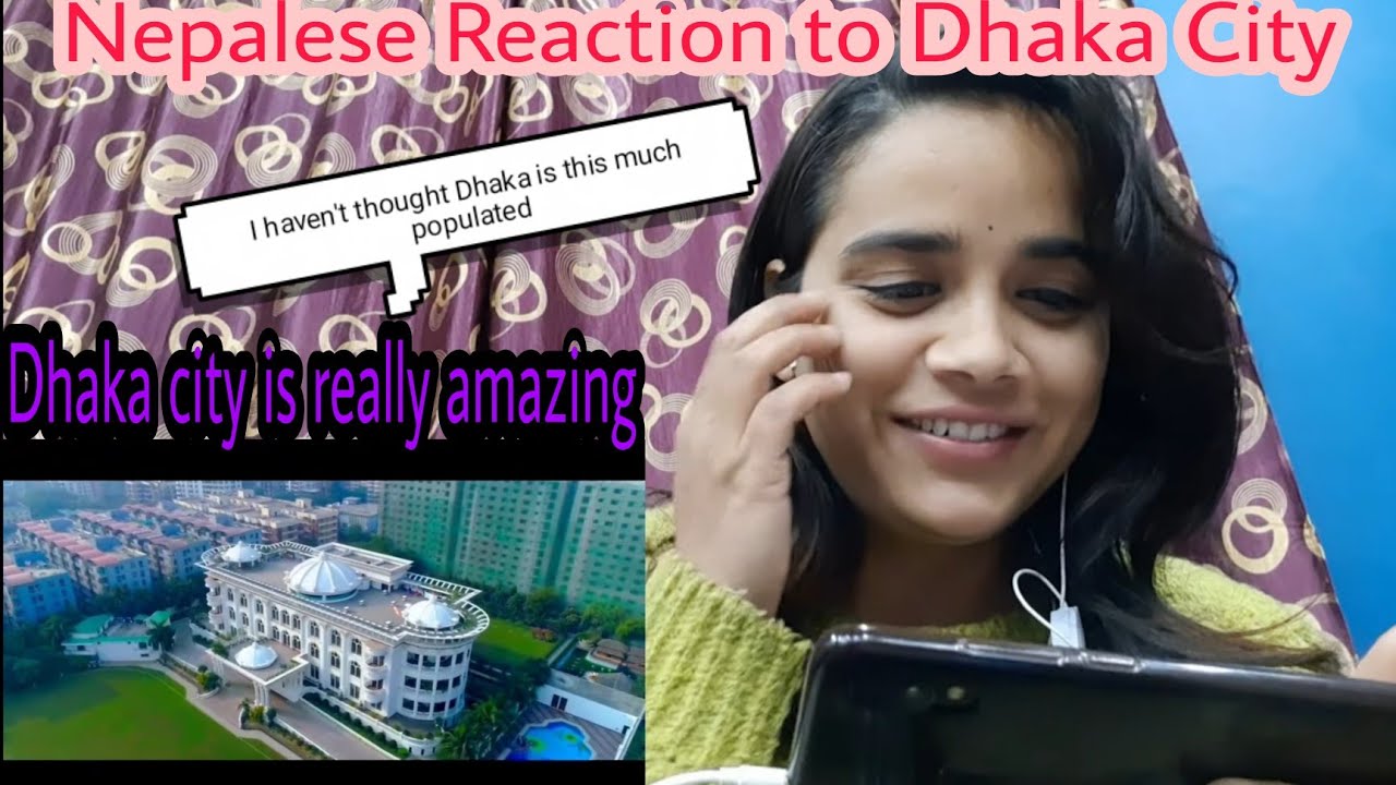 Dhaka City, Bangladesh In Aerial View | Nepalese Cute Girl Reaction