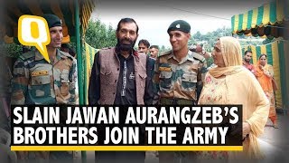 Brothers Of Slain Jawan Aurangzeb Join The Indian Army The Quint
