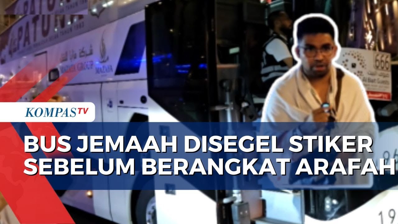 Petugas Periksa Kartu Nusuk Jemaah dan Segel Bus Haji Sebelum Berangkat ke Arafah
