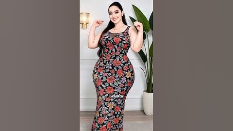 Stunning Plus Size Fashion Look | Elegant Curve Model in Bodycon Dress👗#LadysWow #fashion #dubailfe