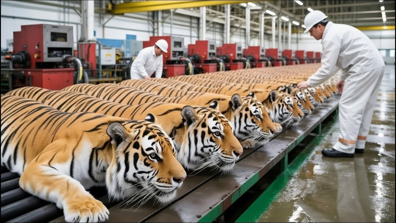 Inside the Tiger Leather Factory How Spotted Hides Become Luxury Travel Bags (Full ASMR Process)