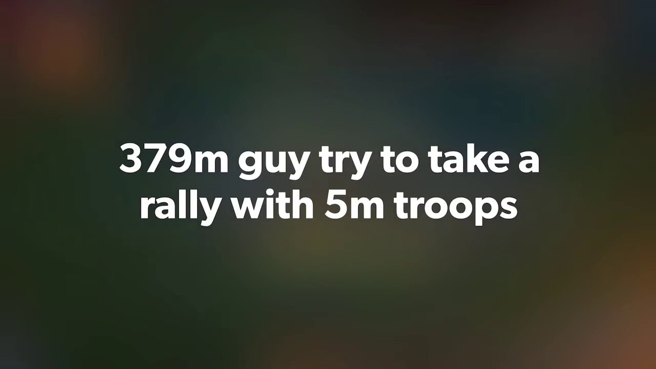 Lords Mobile - 379m Castle try to take a rally with 5m troops