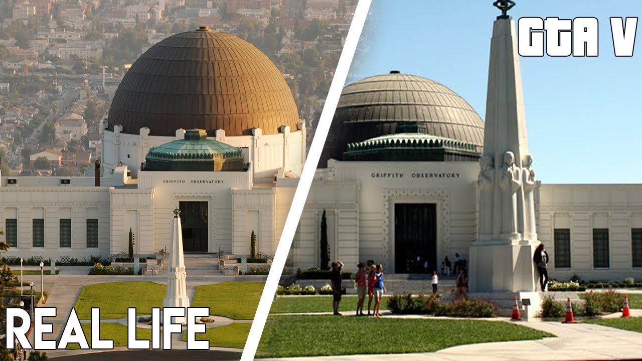 GTA V In-Game Los Santos vs Real-Life Los Angeles Screenshot Comparison  Shows Several Similarities
