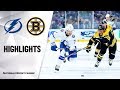 NHL Highlights | Lightning @ Bruins 10/17/19