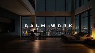Deep Work Music ~ Midnight City Ambience for Deep Focus ~ Calm Study & Peak Productivity