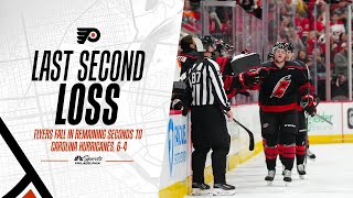 Flyers fall in remaining seconds to Carolina Hurricanes, 6-4 | Flyers Postgame Live