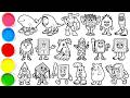 Draw 18 Amazing Italian Meme Creatures in minutes - Belula Beluga, NIGHTMARE SAHUR, JOB JOB SAHUR