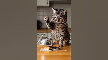 Shocking! The cat sets a trap and waits in silence やばすぎ! ●猫は罠を仕掛けて静かに待っている#shorts#tabbycat #trap