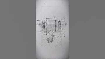 2 Point Perspective Drawing! ✍️ #art #drawing #shorts #shortsfeed