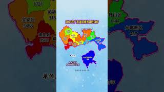 2024年廣東省深圳市各區GDP #深圳 #GDP #地圖