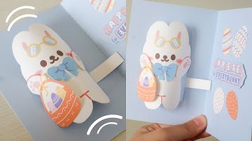 How to make Cuteness Overload on Easter Day: Easy Bunny Pop-Up Card Making Tutorial!