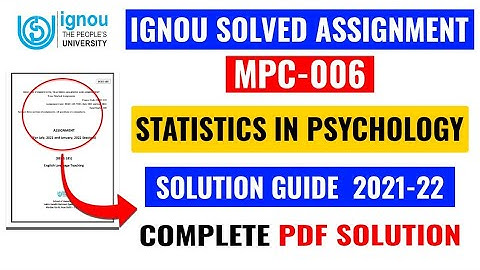 MPC 06 Solved Assignment 2021-22 | MPC 006 Solved Assignment 2022 | MPC 6 Solved Assignment English