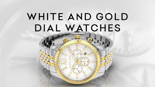 ?☀️?Michael Kors Gold-Tone Watch with White Dial MICHAEL KORS MK7141 Gold-Tone SSteel Case White Silicone  main image 2
