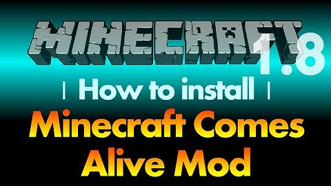 How to install Minecraft Comes Alive Mod 1.8 (MCA) for Minecraft 1.8 (with download link)