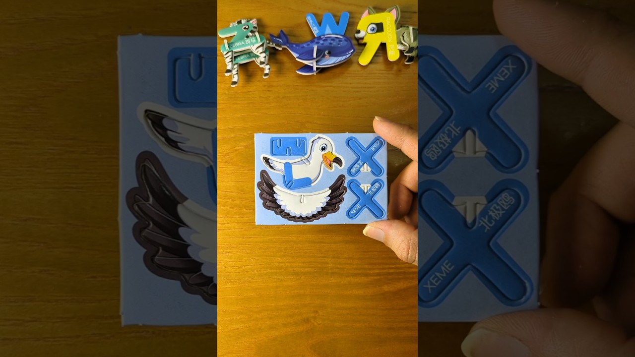 3D puzzle Alphabet letter X xeme bird #shorts