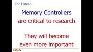 Computer Architecture - Lecture 4a: Memory Systems: Solution Directions (ETH Zürich, Fall 2020)
