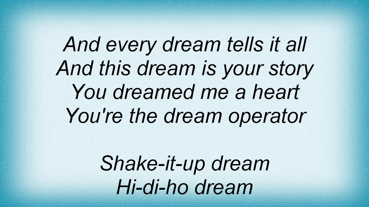 Talking Heads Dream Operator Lyrics YouTube