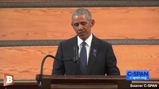 Barack Obama Calls for Senate Rule Change at John Lewis's Funeral