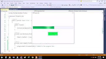 how to make a progress bar in C#