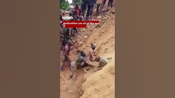 A man used his bare hands to rescue trapped gold miners in the Democratic Republic of Congo #BBCNews