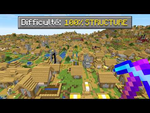 Finir Minecraft mais les STRUCTURES sont 100x PLUS GRANDES..